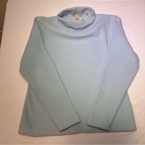 L.L. Bean Soft Sky Blue Turtleneck Sweater